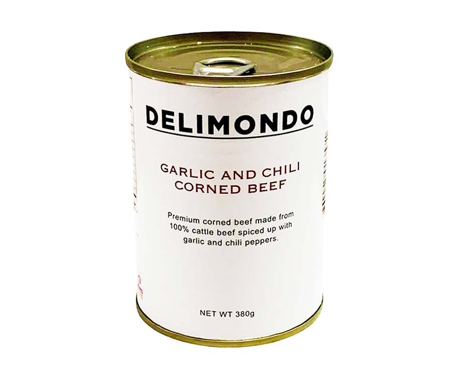 Delimondo Garlic and Chili Corned Beef 380g
