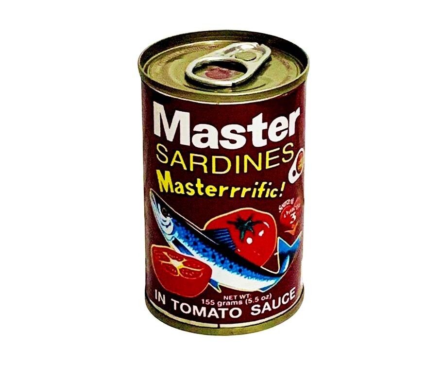 Master Sardines Masterrrific! in Tomato Sauce 5.5oz (155g)