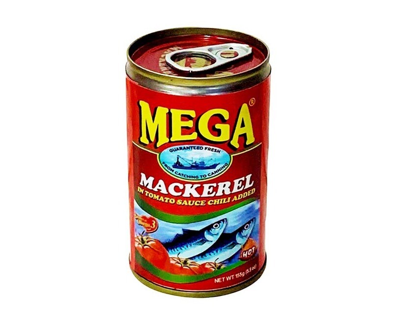Mega Mackerel in Hot Tomato Sauce Chili Added 5.5oz (155g)