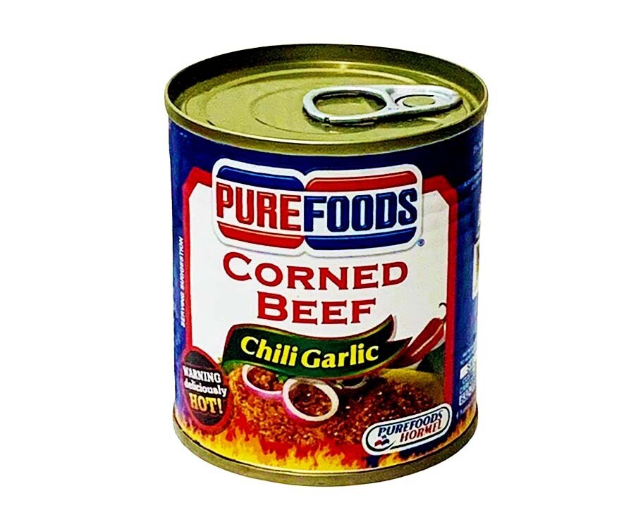 Purefoods Corned Beef Chili Garlic 210g