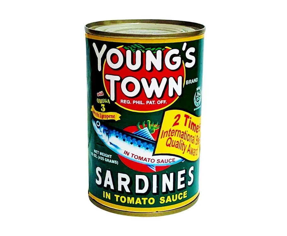 Young&#39;s Town Sardines in Tomato Sauce 15oz (425g)