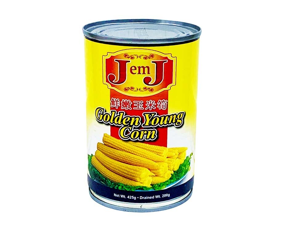 J em J Golden Young Corn 425g