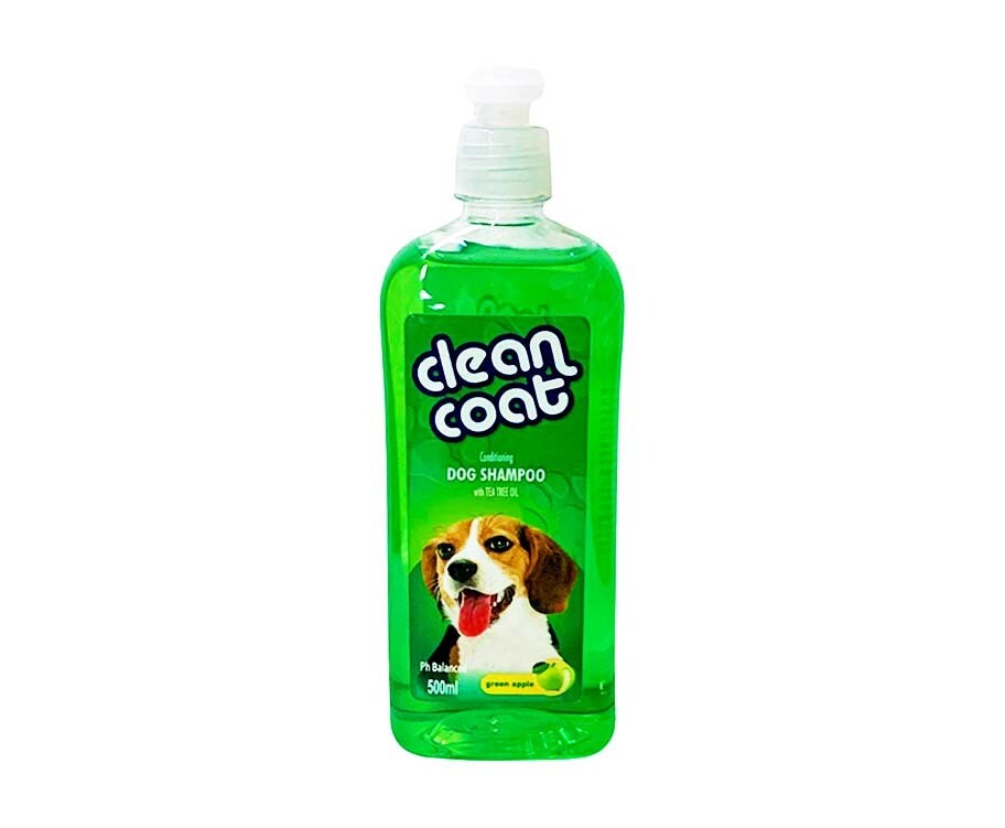 Clean Coat Conditioning Dog Shampoo with Tea Tree Oil Green Apple 500mL
