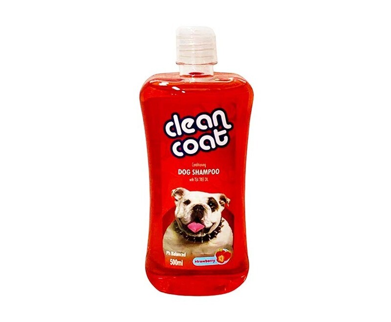 Clean Coat Conditioning Dog Shampoo Strawberry with Tea Tree Oil 500mL