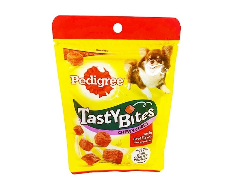 Pedigree Tasty Bites Chewy Cubes Beef Flavor 50g