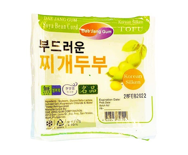 Dae Jang Gum Korean Silken Tofu Soya Bean Curd 500g