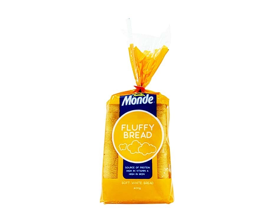 Monde Fluffy Bread Soft White Bread 400g