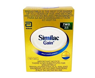 Abbott Similac Gain Milk Supplement Two 6-12 Months 400g