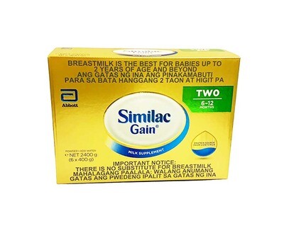 Abbott Similac Gain Milk Supplement Two 6-12 Months 2.4kg