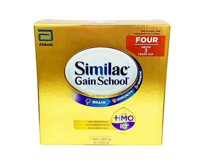 Abbott Similac Gain School Four Above 3 Years Old (2 Packs x 450g) 900g