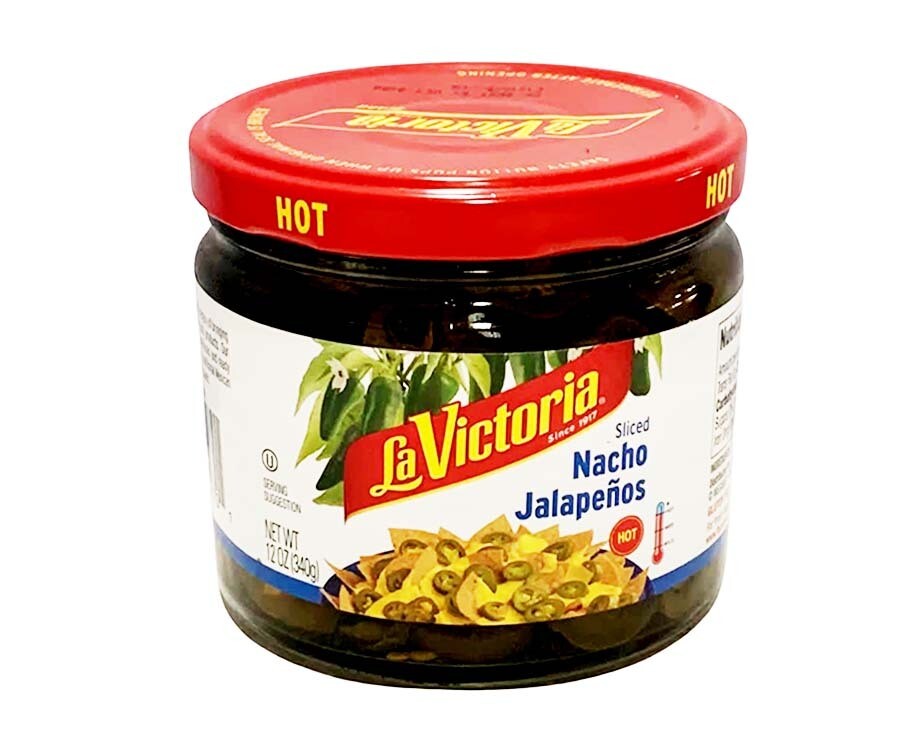 La Victoria Sliced Nacho Jalapeños Hot 12oz (340g)