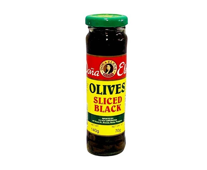 Doña Elena Sliced Black Olives 140g