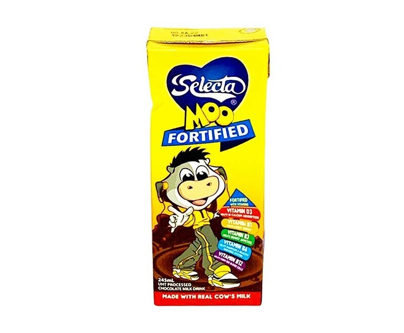 Selecta Moo Fortified UHT Processed Chocolate Milk Drink 245mL