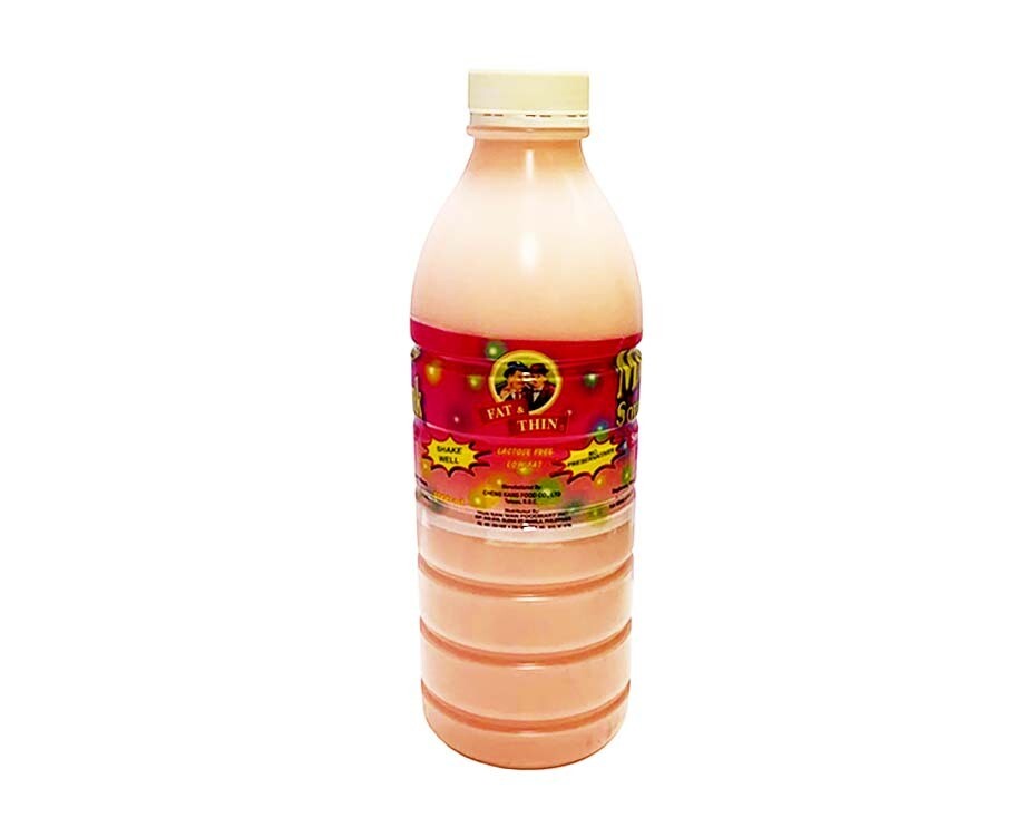 Fat &amp; Thin Milky Soya Drink Strawberry Flavor 1000mL