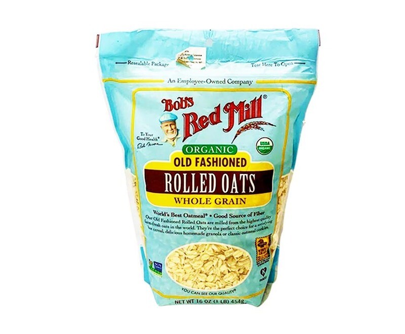 Bob&#39;s Red Mill Organic Old Fashion Rolled Oats Whole Grain 16oz (454g)