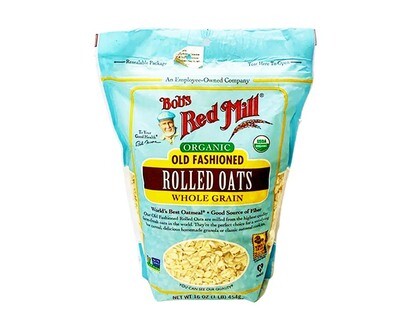 Bob's Red Mill Organic Old Fashion Rolled Oats Whole Grain 16oz (454g)