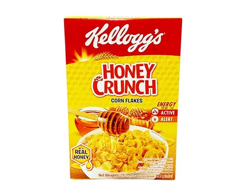Kellogg&#39;s Honey Crunch Corn Flakes with Real Honey 200g