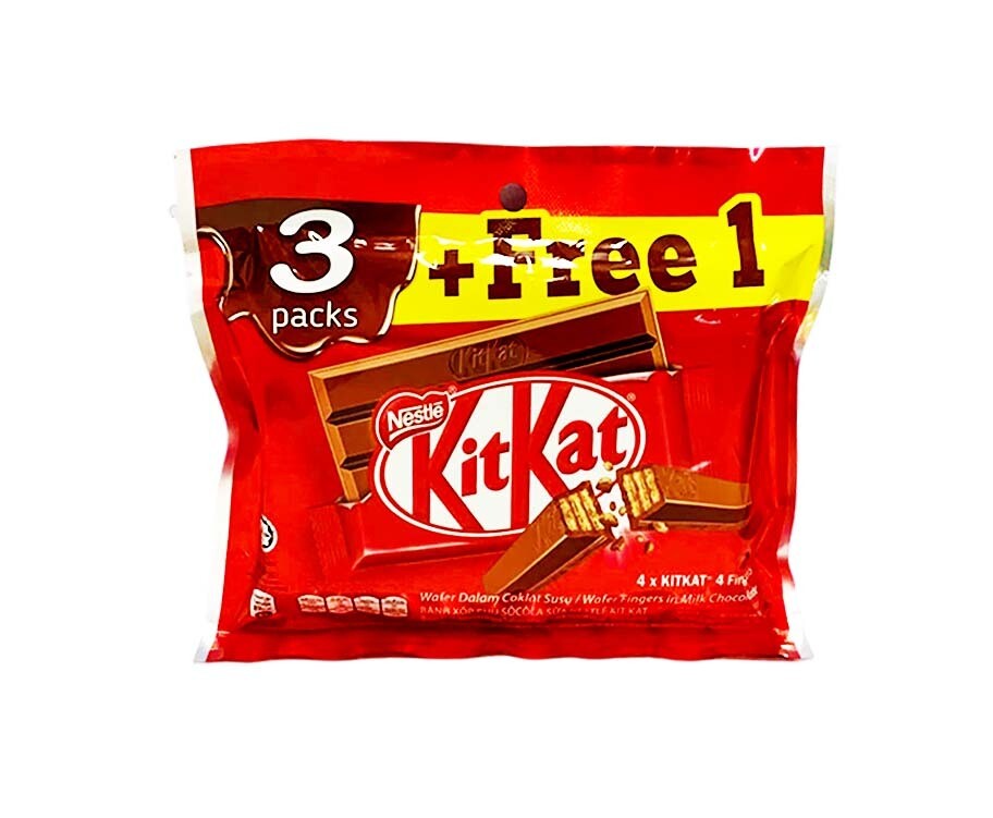 Nestlé KitKat 4-Fingers (3+1 Packs x 35g) 140g