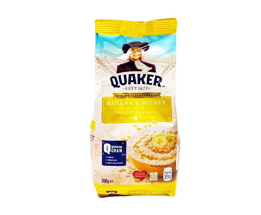 Quaker Banana &amp; Honey Flavor Instant Oatmeal 200g