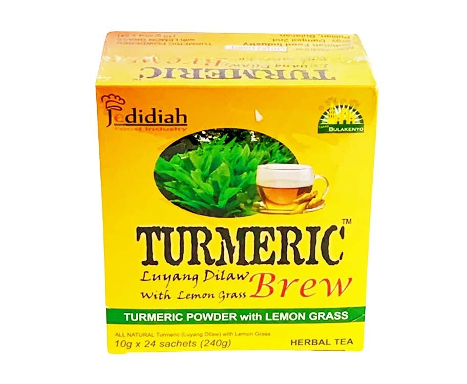 Jedidiah Turmeric Luyang Dilaw with Lemongrass Brew (24 Sachets x 10g) 240g