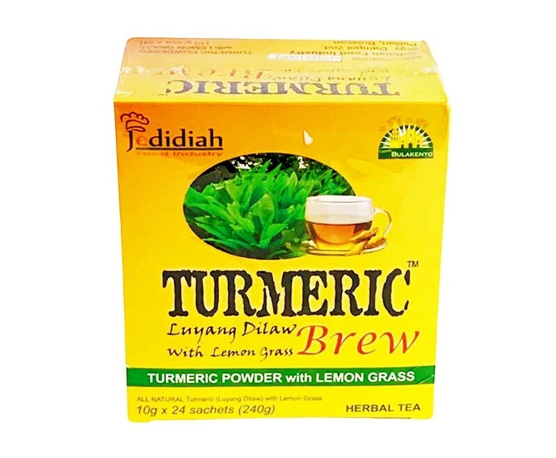 Jedidiah Turmeric Luyang Dilaw with Lemongrass Brew (24 Sachets x 10g) 240g