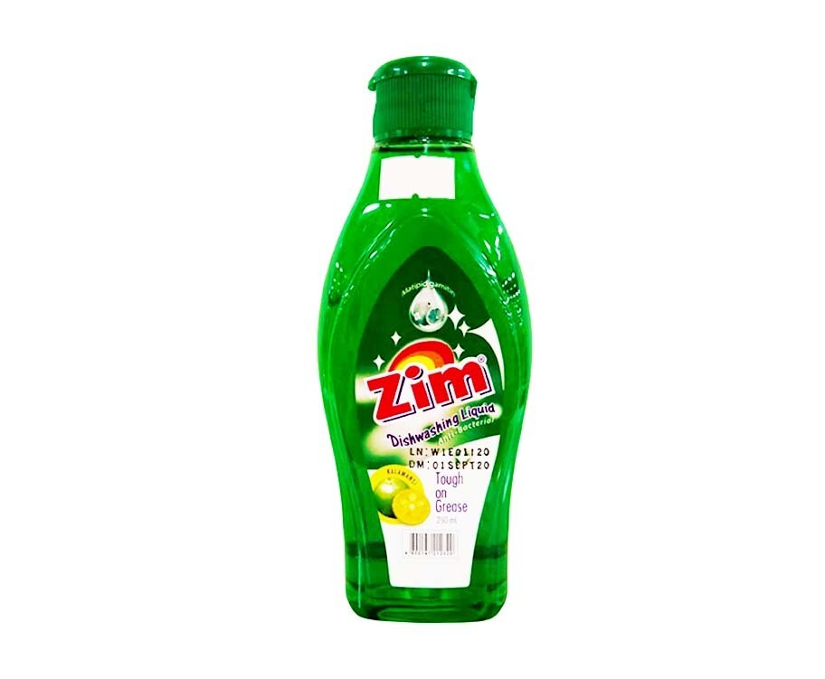 Zim Dishwashing Liquid Anti-Bacterial Kalamansi 250mL
