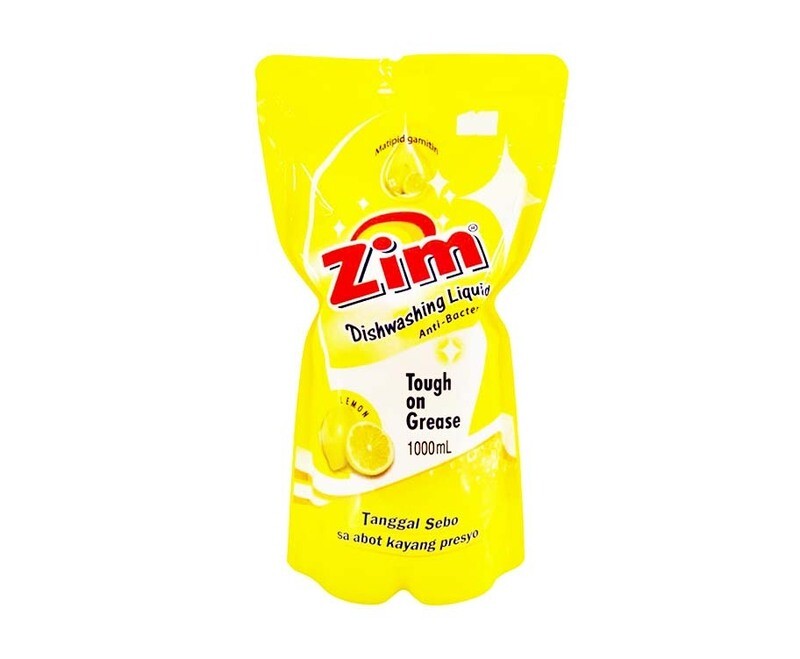 Zim Dishwashing Liquid AntiBacterial Lemon 1L