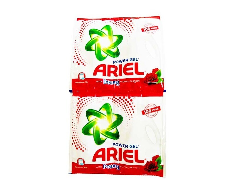 Ariel Power Gel with Downy Floral Passion (6 Packs x 60g)