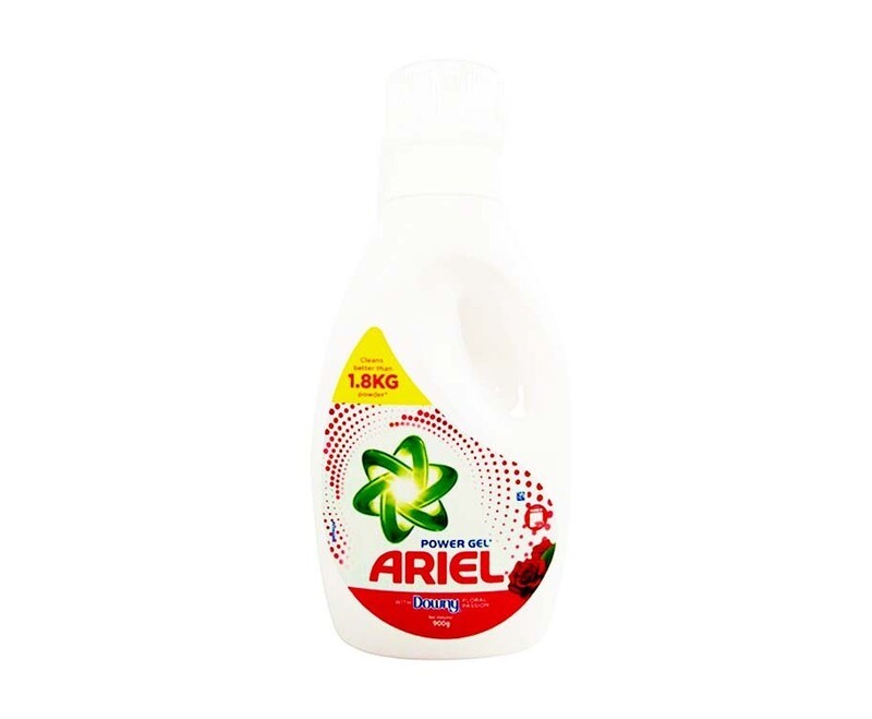 Ariel Power Gel with Downy Floral Passion 900g