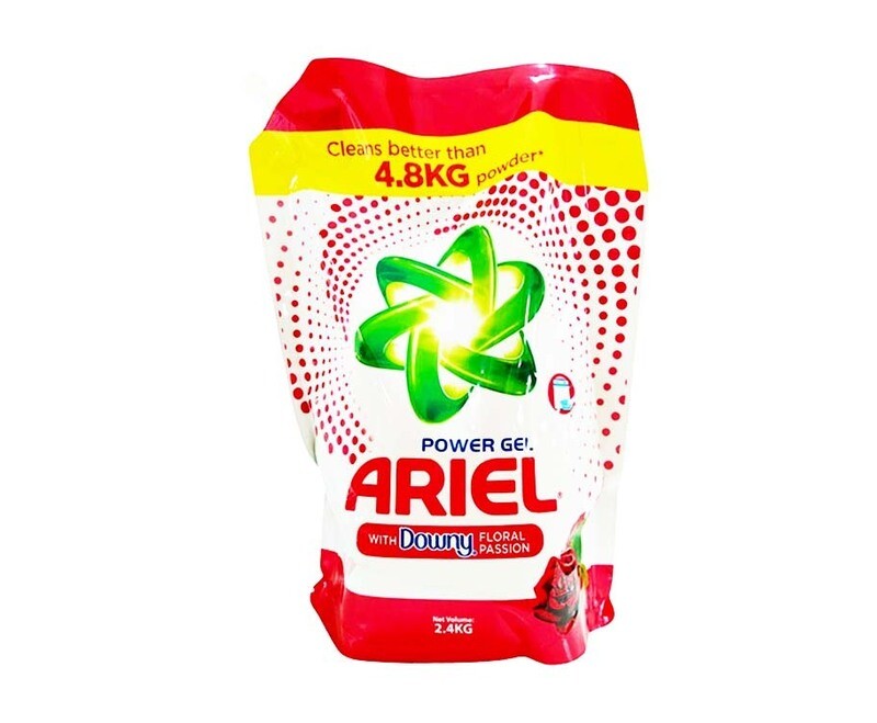 Ariel Power Gel with Downy Floral Passion 2.4kg