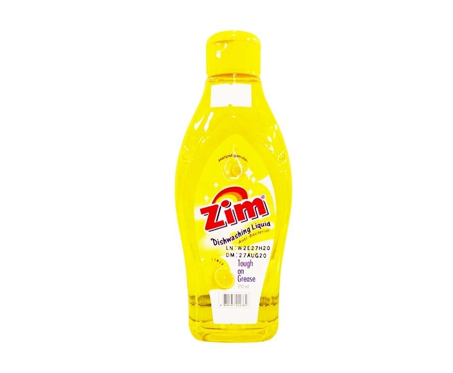 Zim Dishwashing Liquid Anti-Bacterial Lemon 250mL