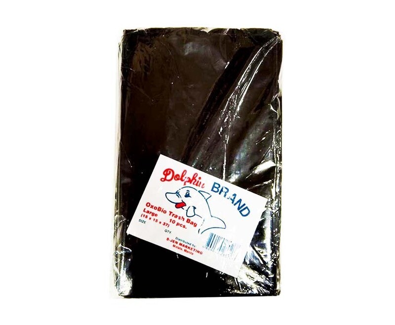 Dolphin Brand OxoBio Trash Bag Black Large 10 Pieces