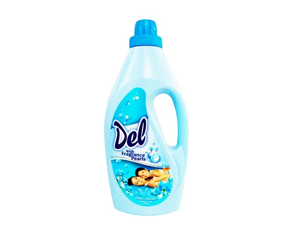 Del with Fragrance Pearls Fabric Softener Shower Fresh 1000mL