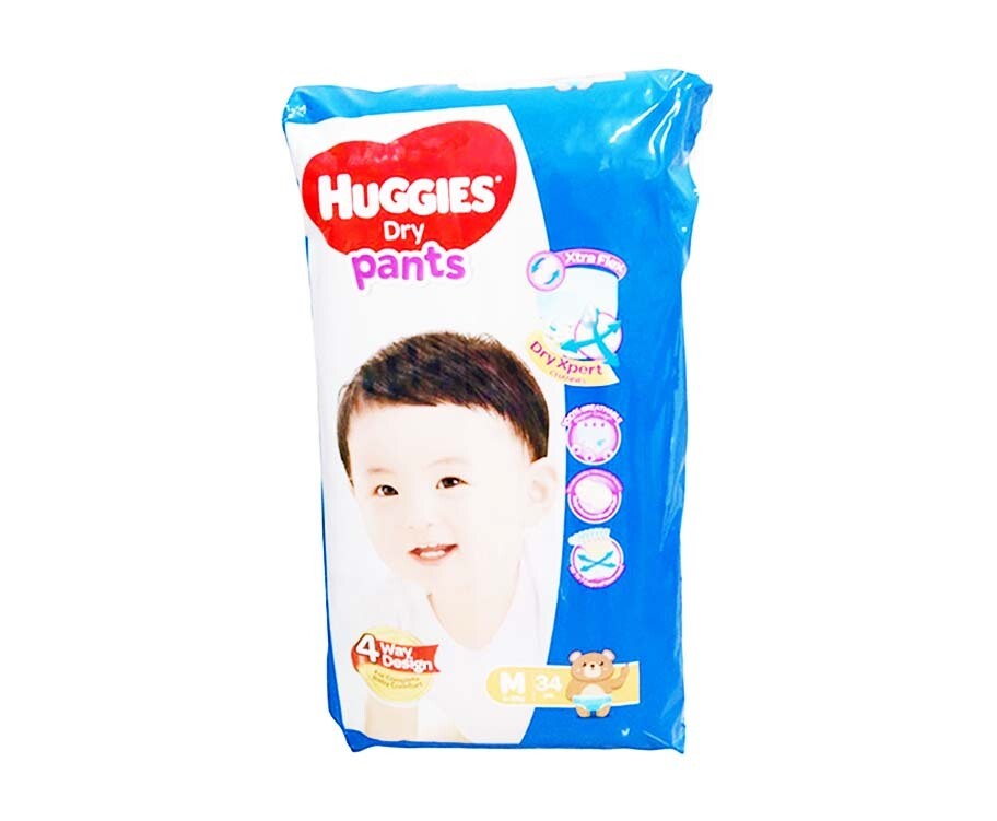 Huggies Dry Pants Medium 6-12kg 34 Pieces