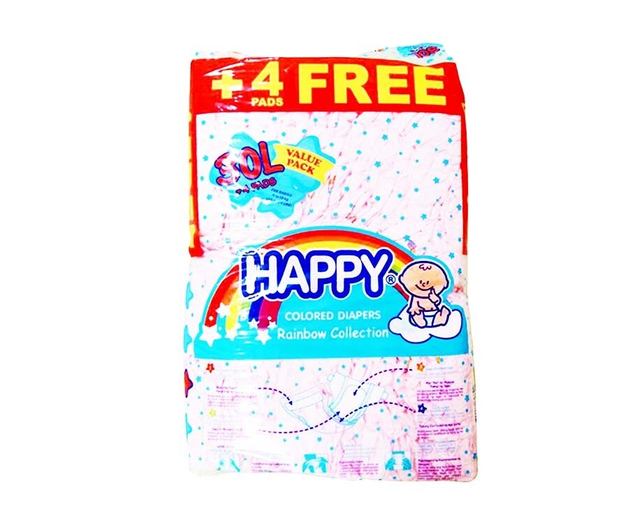 Happy Colored Diapers Rainbow Collection Value Pack Large 9-13kg 34 Pads