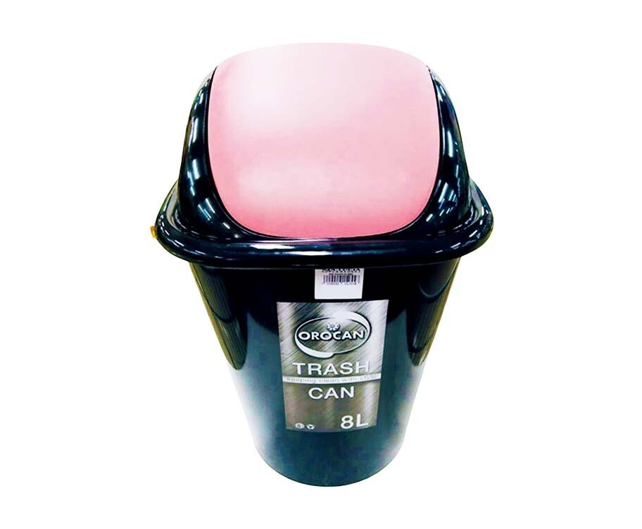 Orocan Trash Can Pink 8L