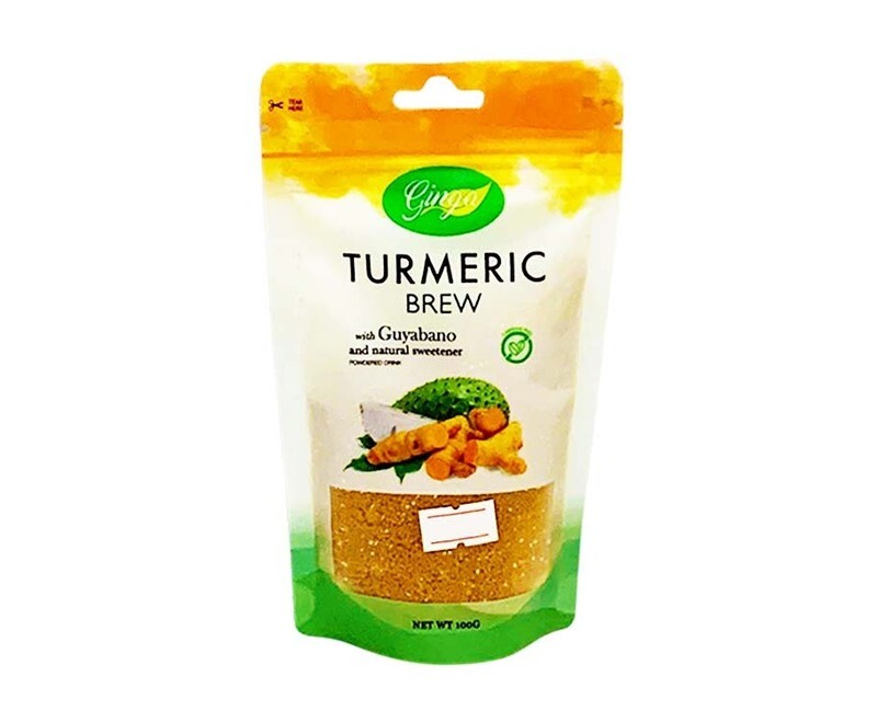 Ginga Turmeric Brew with Guyabano and Natural Sweetener Powdered Drink 100g
