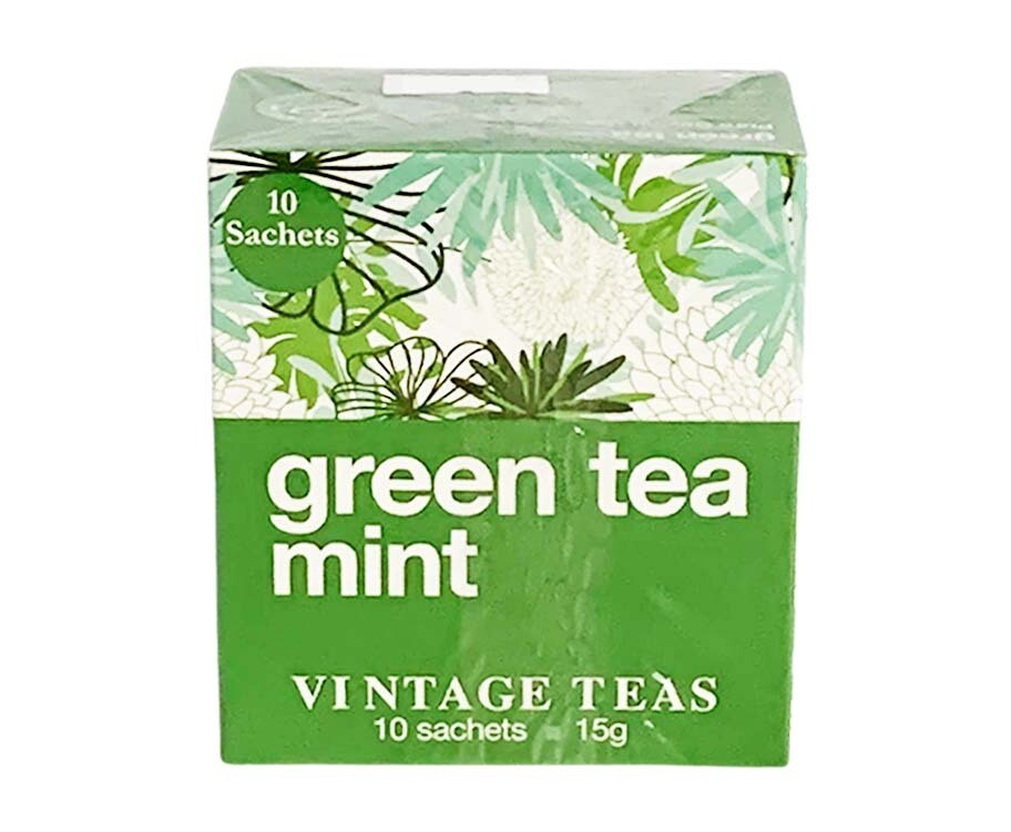 Vintage Teas Green Tea Mint 10 Sachets 15g