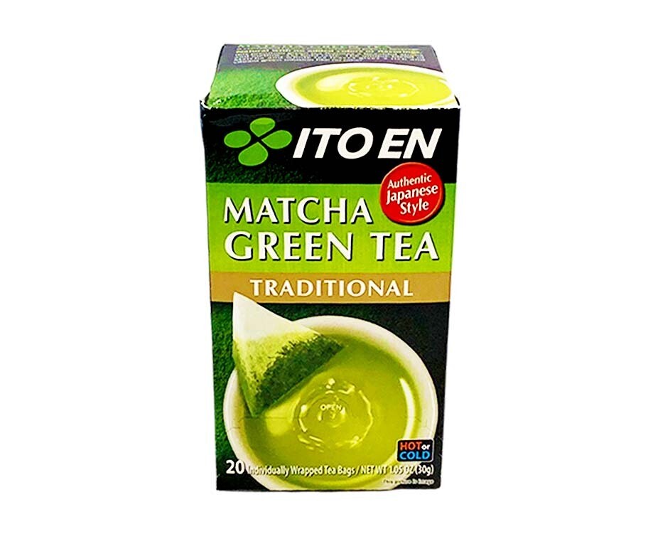 ITO EN Matcha Green Tea Traditional 20 Individually Wrapped Tea Bags 1.05oz (30g)