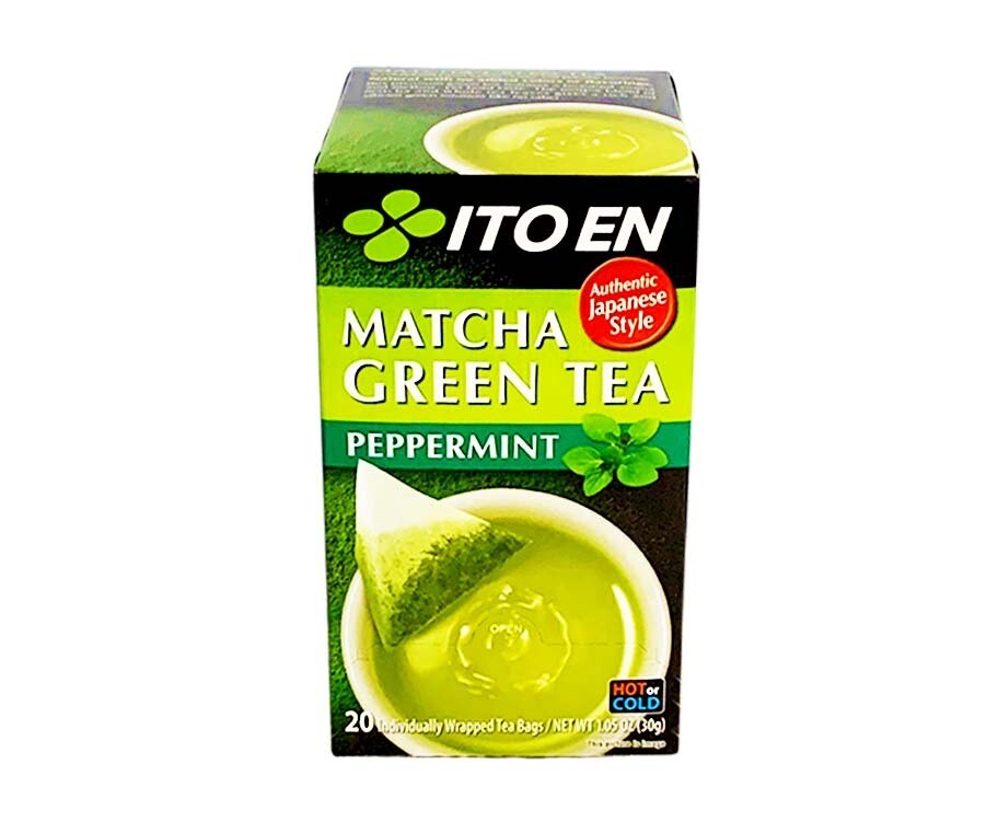 ITO EN Matcha Green Tea Peppermint 20 Individually Wrapped Tea Bags 1.05oz (30g)