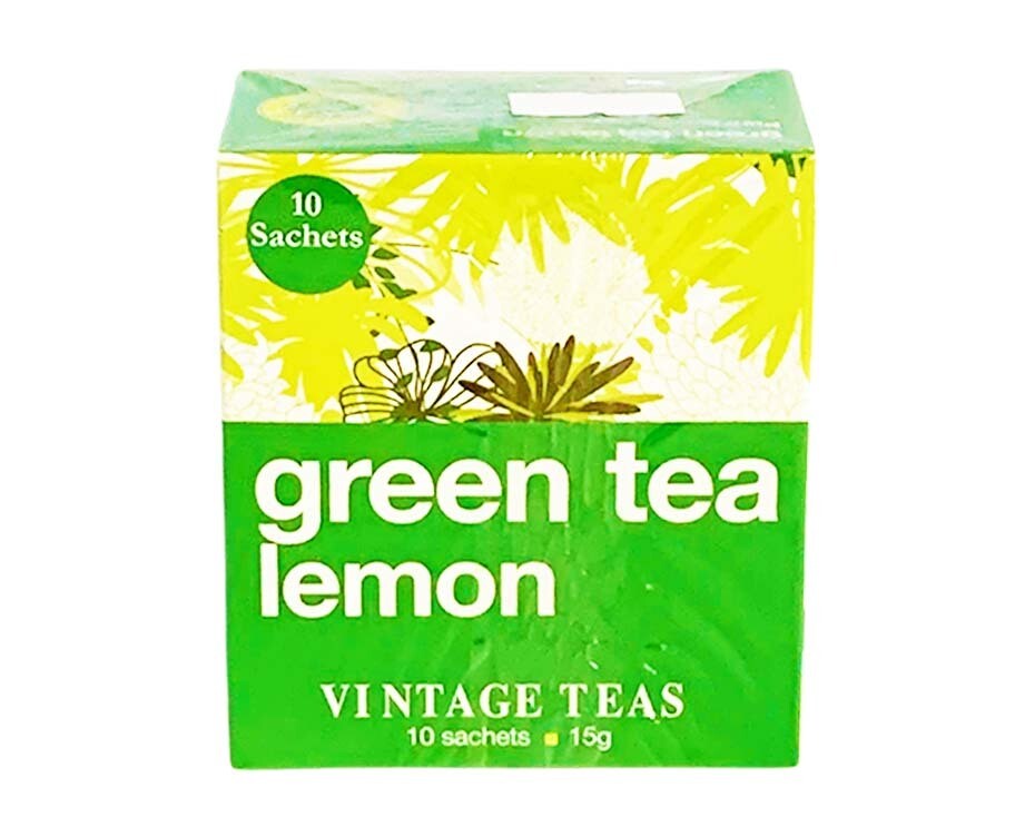 Vintage Teas Green Tea Lemon 10 Sachets 15g