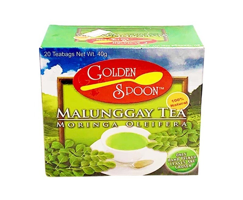 Golden Spoon 100% Natural Malunggay Tea Moringa Oleifera 20 Teabags 40g