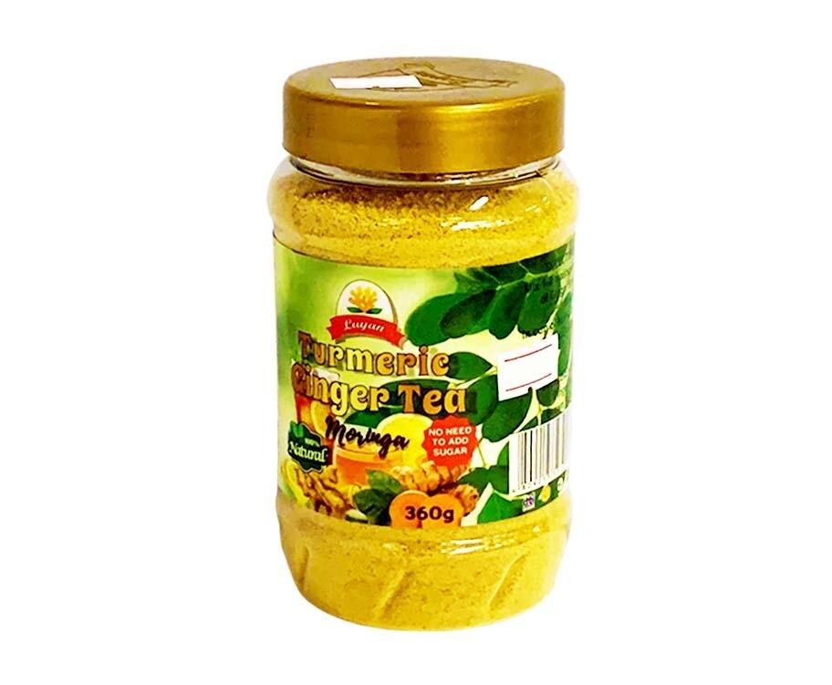 Luyan 100 Natural Turmeric Ginger Tea Moringa 360g