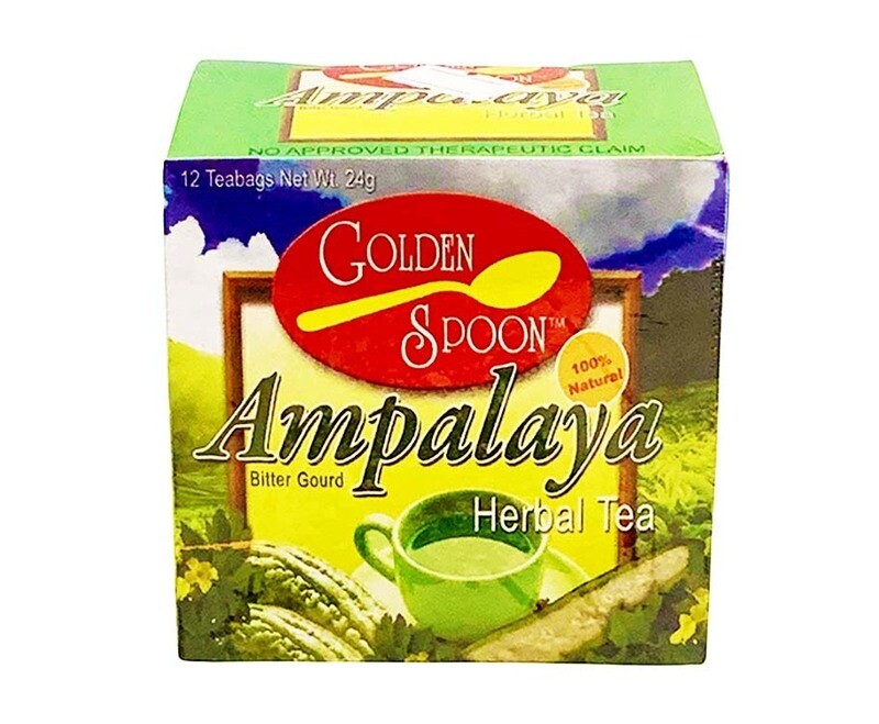 Golden Spoon 100% Natural Ampalaya Bitter Gourd Herbal Tea 12 Teabags 24g