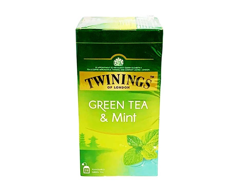 Twinings of London Green Tea &amp; Mint (25 Flavoured Green Tea x 1.5g) 37.5g