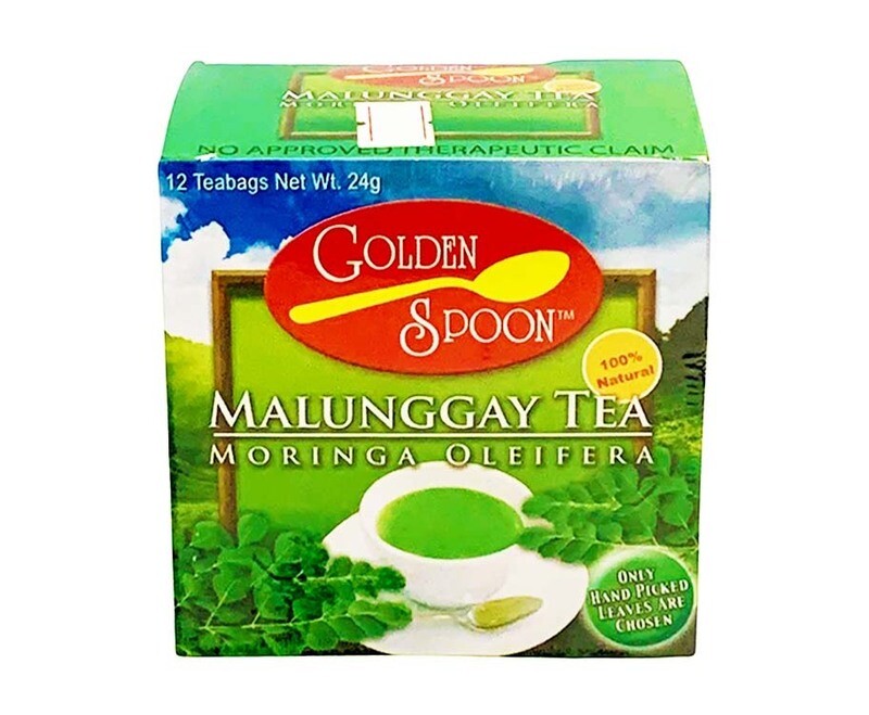 Golden Spoon 100% Natural Malunggay Tea Moringa Oleifera 12 Teabags 24g