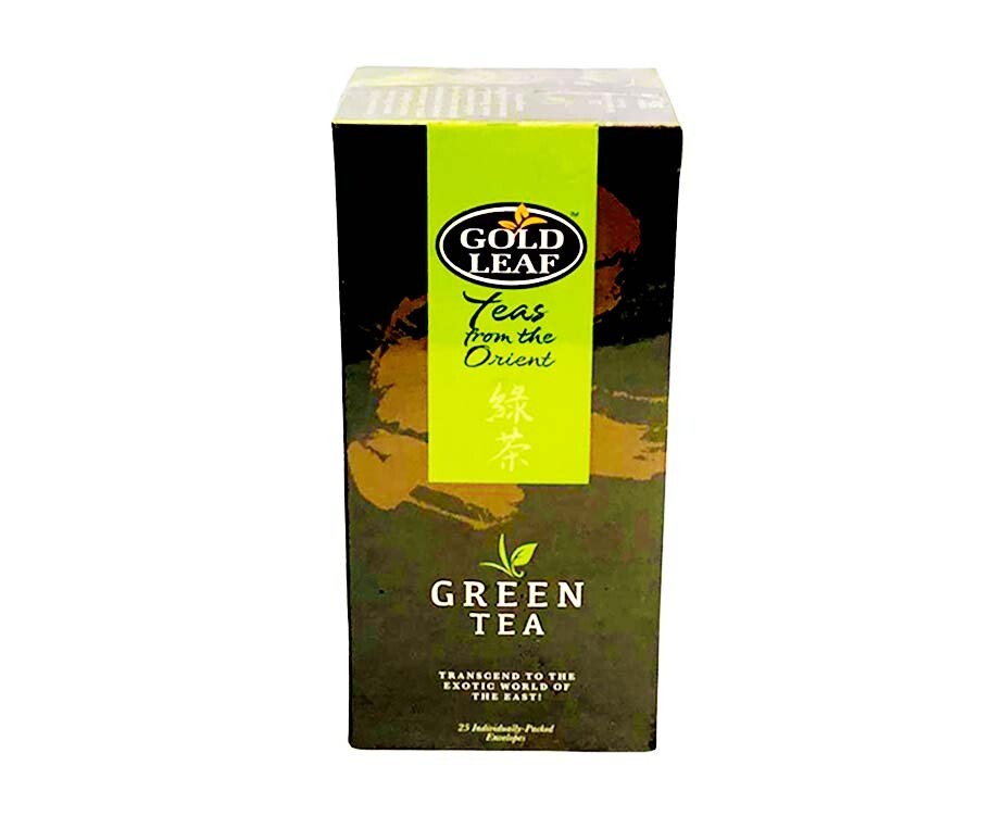 Gold Leaf Green Tea 25 Individually-Packed Envelopes 50g