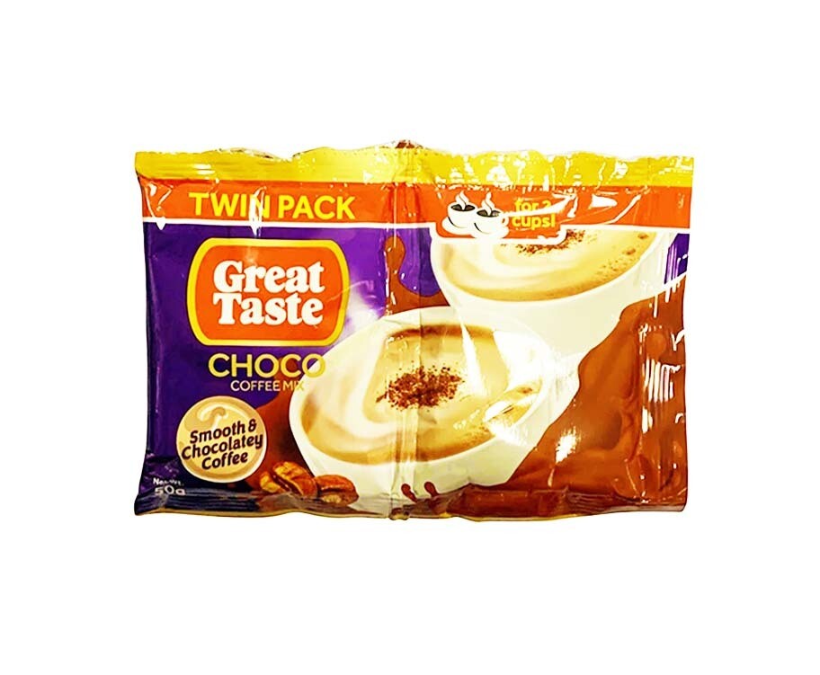 Great Taste Choco Coffee Mix Twin Pack 50g