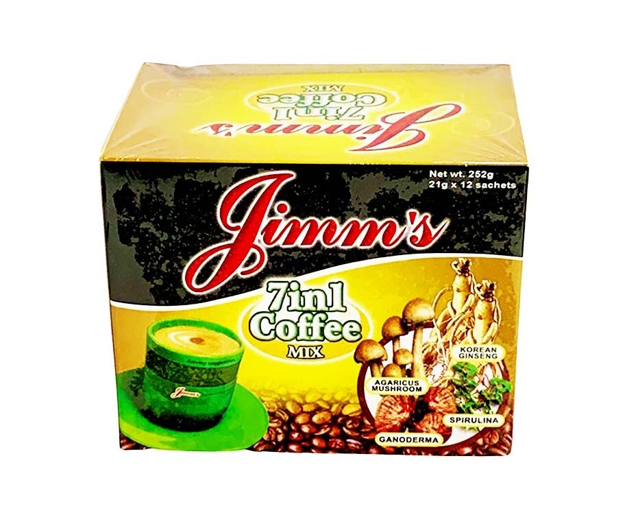 Jimm&#39;s 7-in-1 Coffee Mix (12 Sachets x 21g) 252g