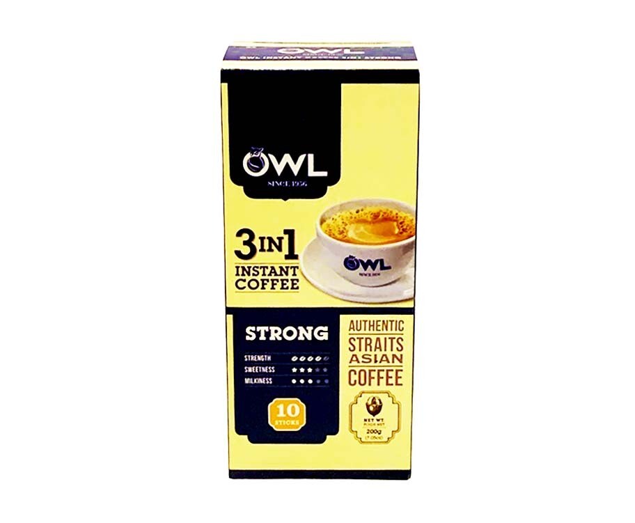 OWL 3-in-1 Instant Coffee Strong 10 Sticks 200g